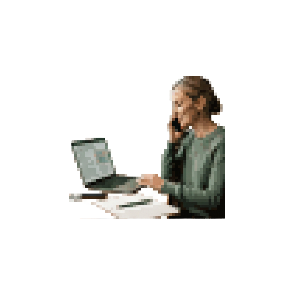 A travel advisor reviewing an AI-generated trip itinerary on a laptop while on a call with a client