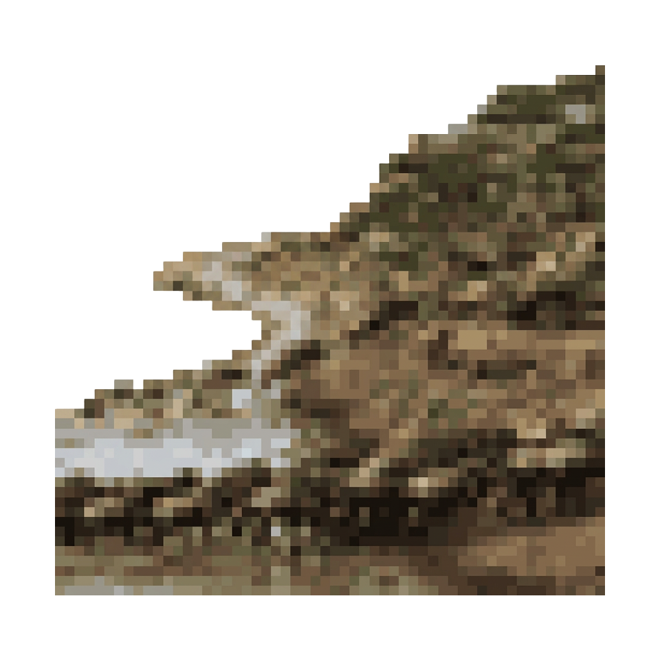 A safari vehicle watching a herd of wildebeest cross a river during the Serengeti migration