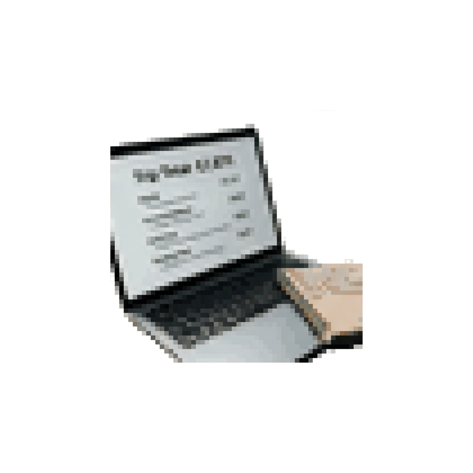 A clear, itemized trip price displayed on a laptop screen next to a notepad, with no hidden fees or fine print in sight